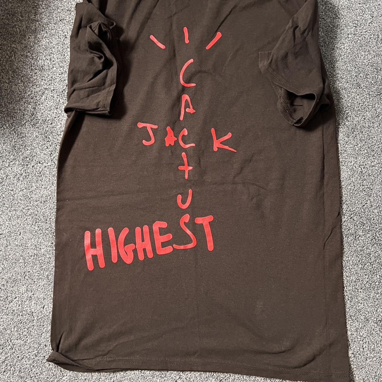 Travis scott highest Nike jordan t shirt size medium... - Depop