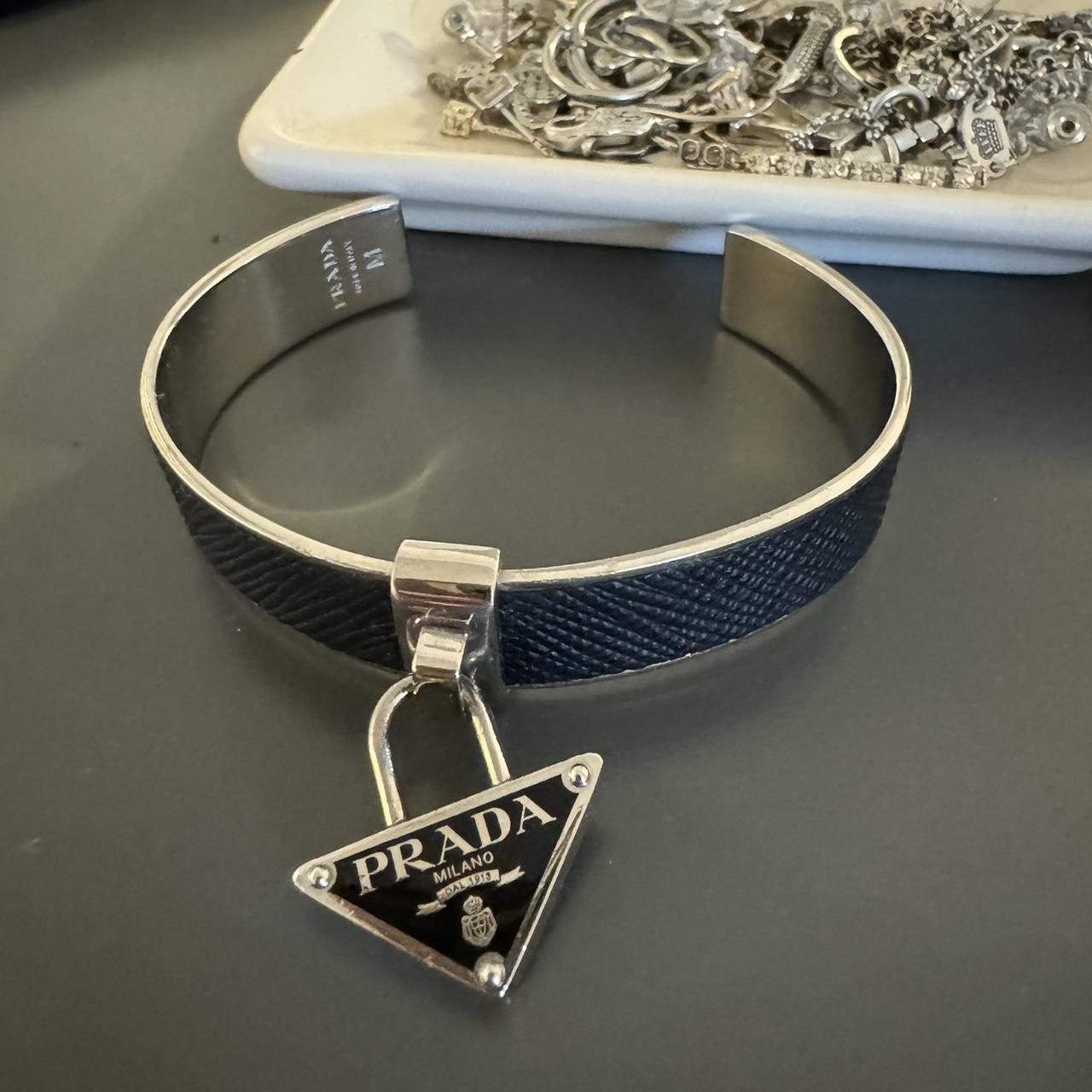 Original Prada Silver hot Bangle with box