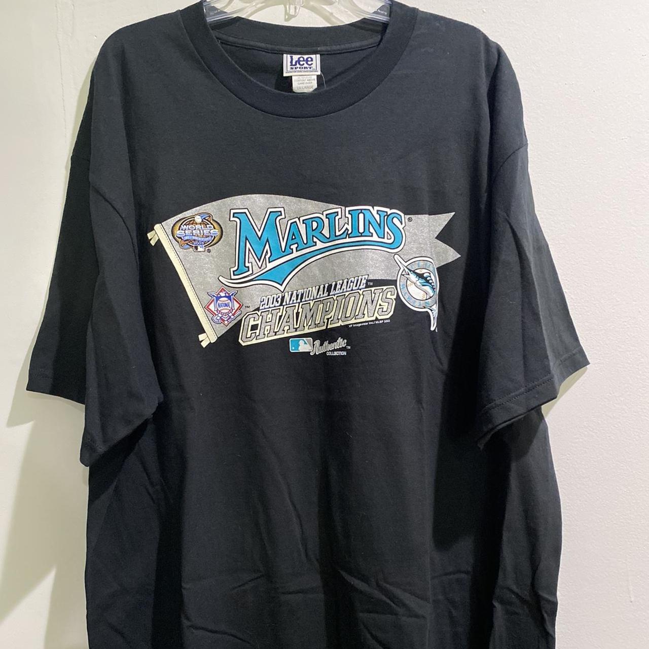 Vintage 2003 Florida Marlins NLCS Champions shirt, - Depop