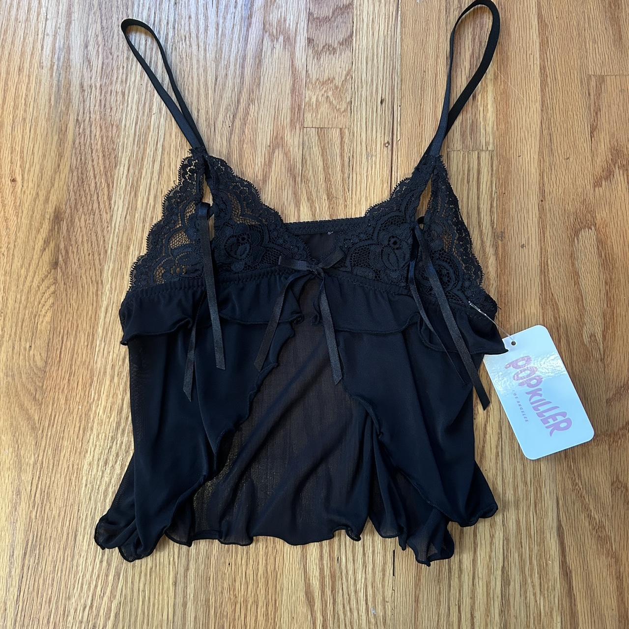 pop killer black lace lingerie... - Depop