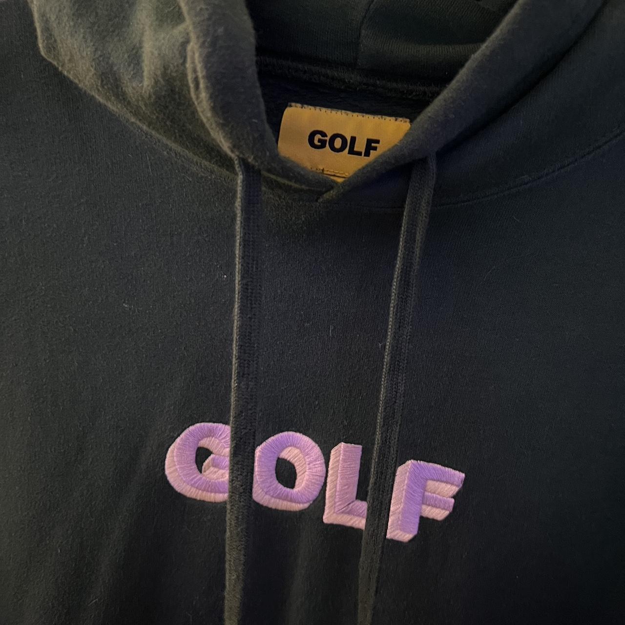 GOLF embroidered hoodie Green Purple white Size