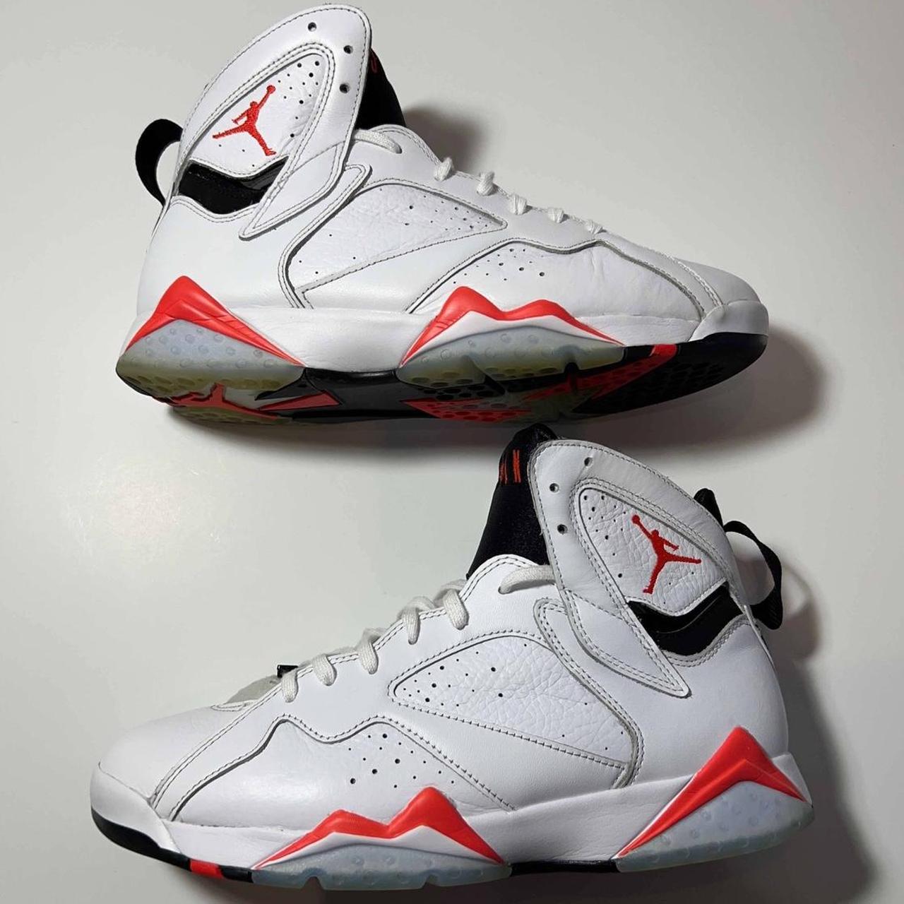 Nike Air Jordan 7 Retro White Infared 2023 Size US. Depop