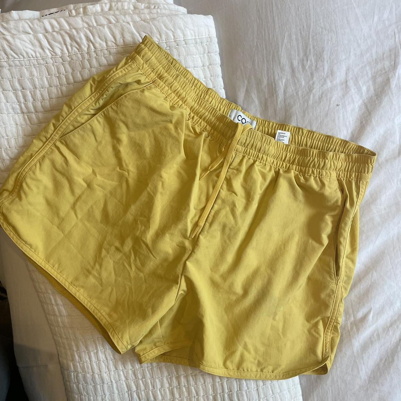 COS Men's Yellow Shorts Depop