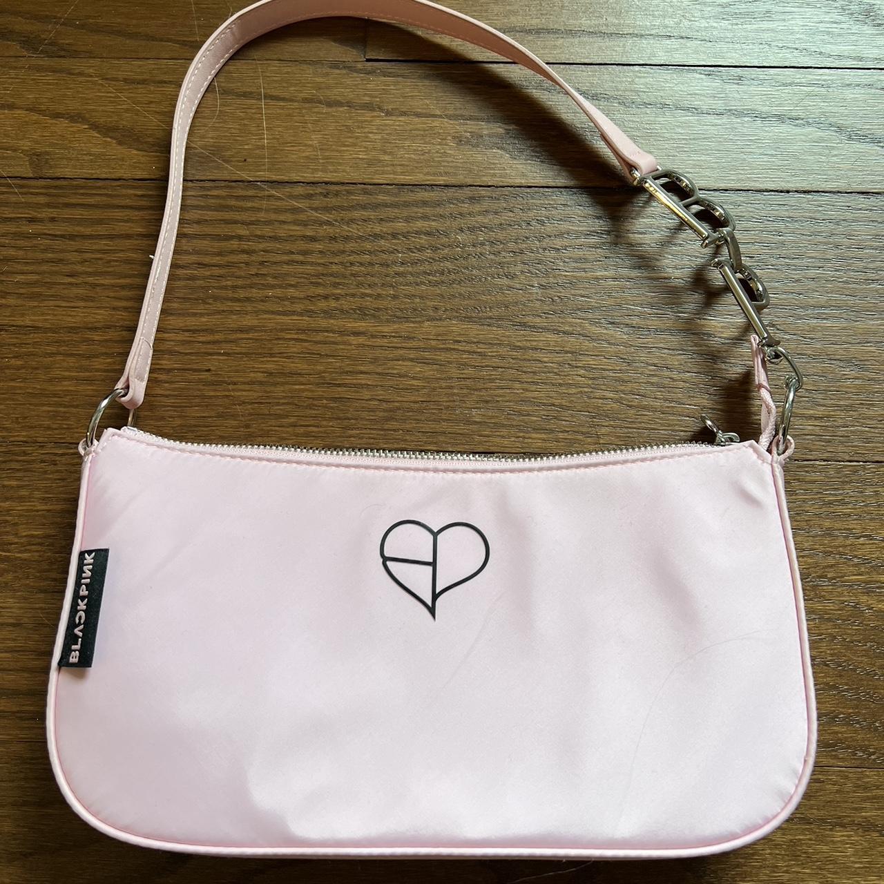 dead stock black pink purse from h&m !! super cute... Depop