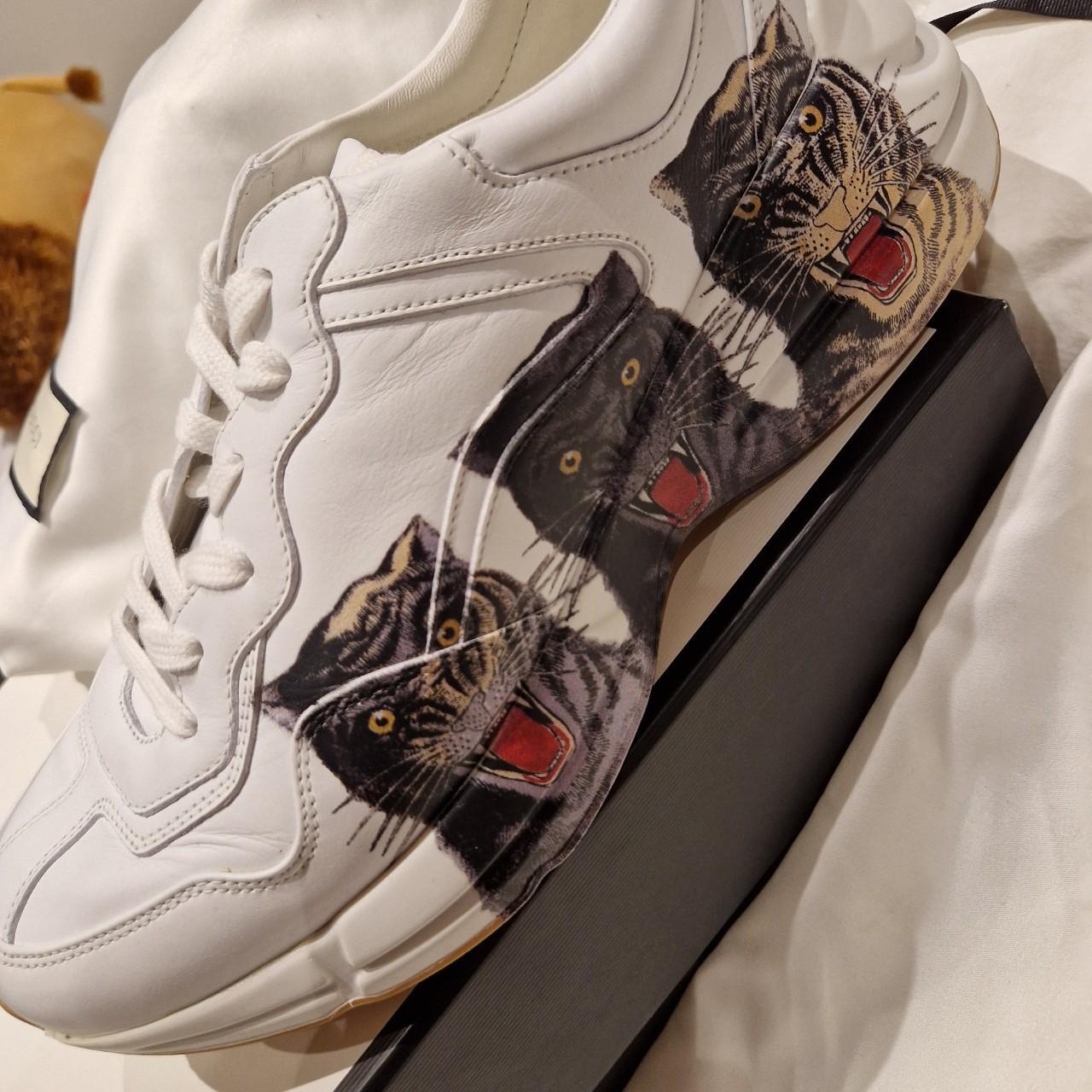 mens gucci white trainers
