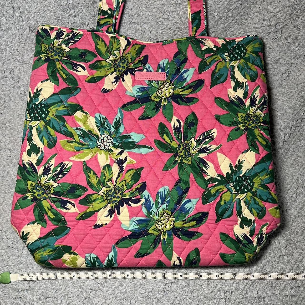 Women's Pink and Green Bag (4)