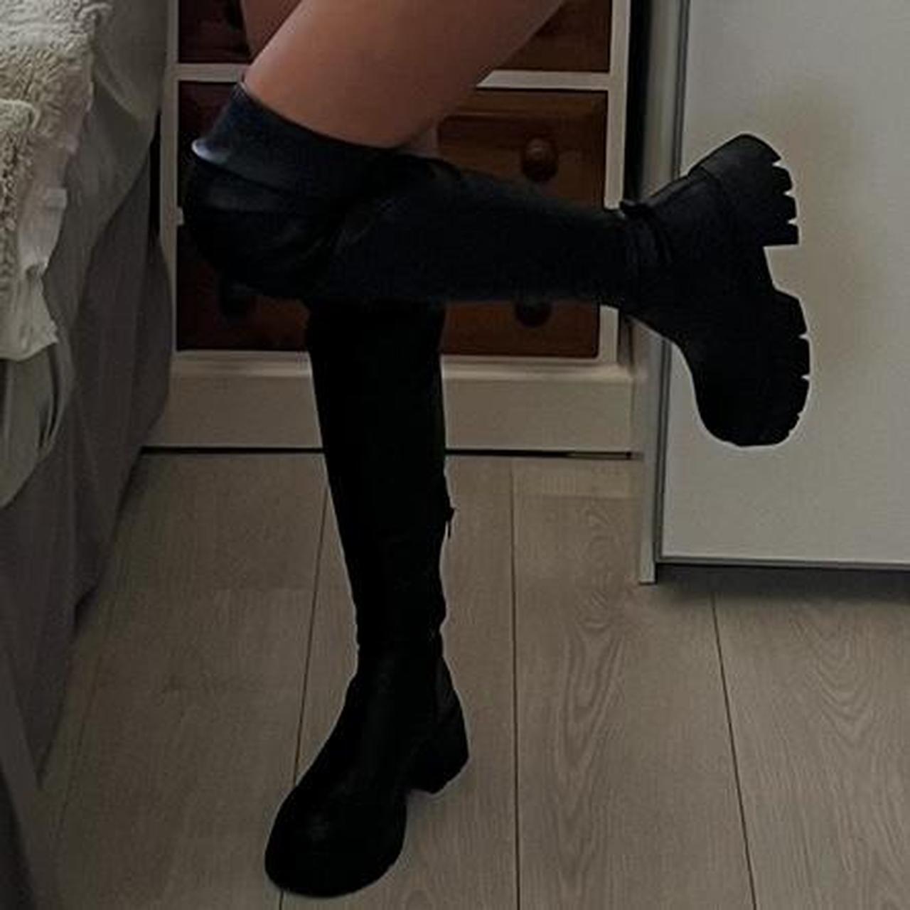 plt cream boots