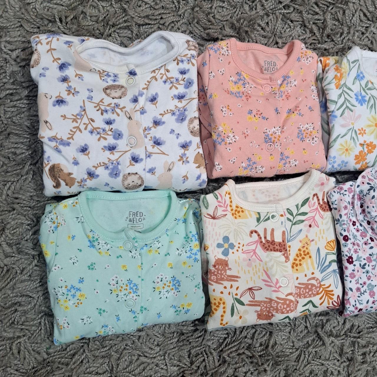 6 x Baby Girl Babygrows / sleepsuits ♡ Size... Depop