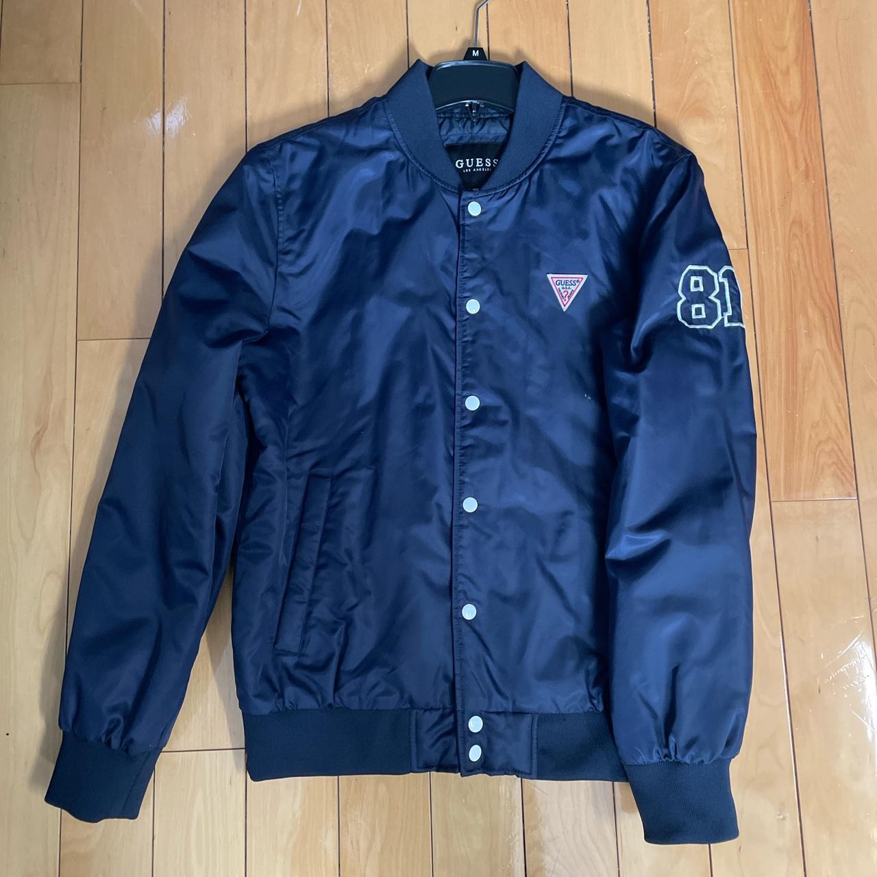 HOT Bomber Jacket Guess Navy Blue Jacket Navy Blue Guess