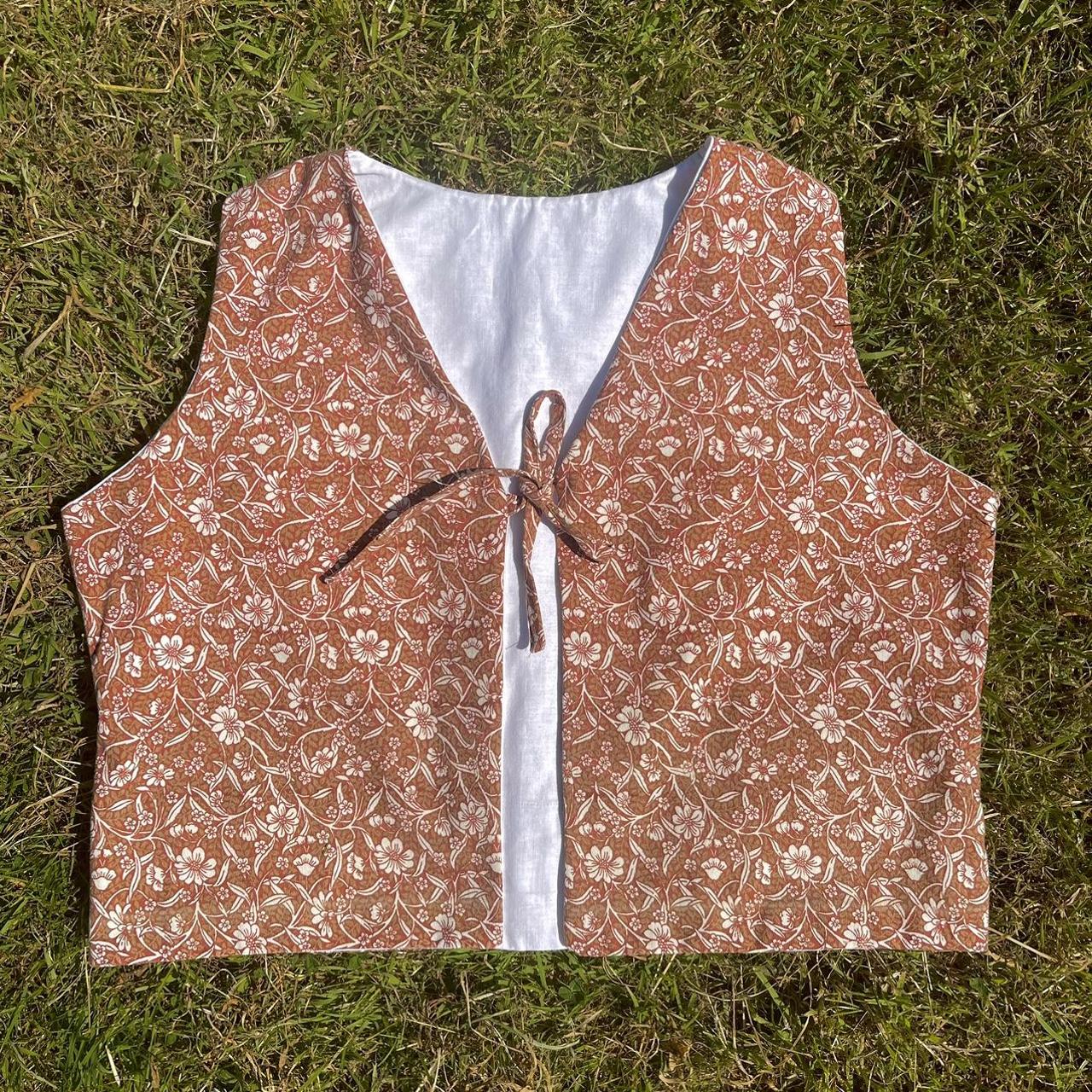 made to order reversible waistcoat 🌼Made with... - Depop