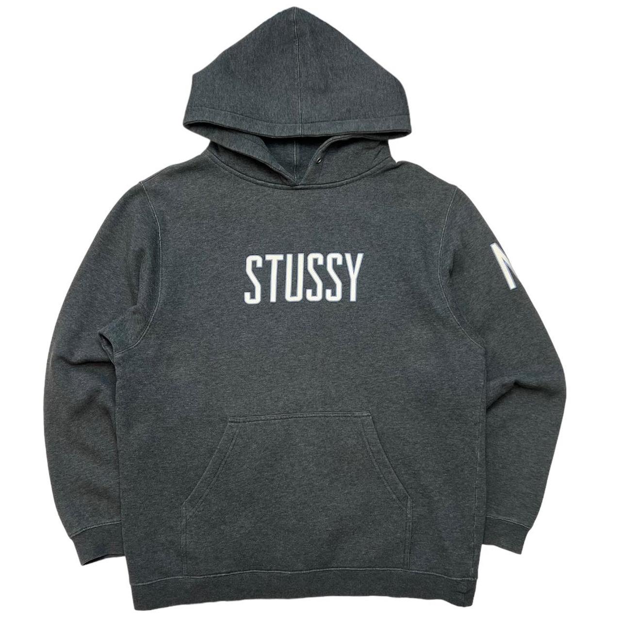 Stussy arch 2025 hoodie grey