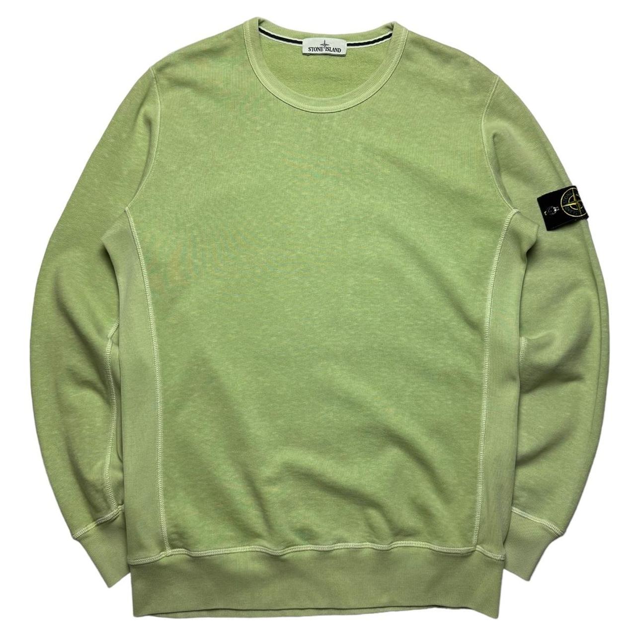 Stone island cheap lime green jumper