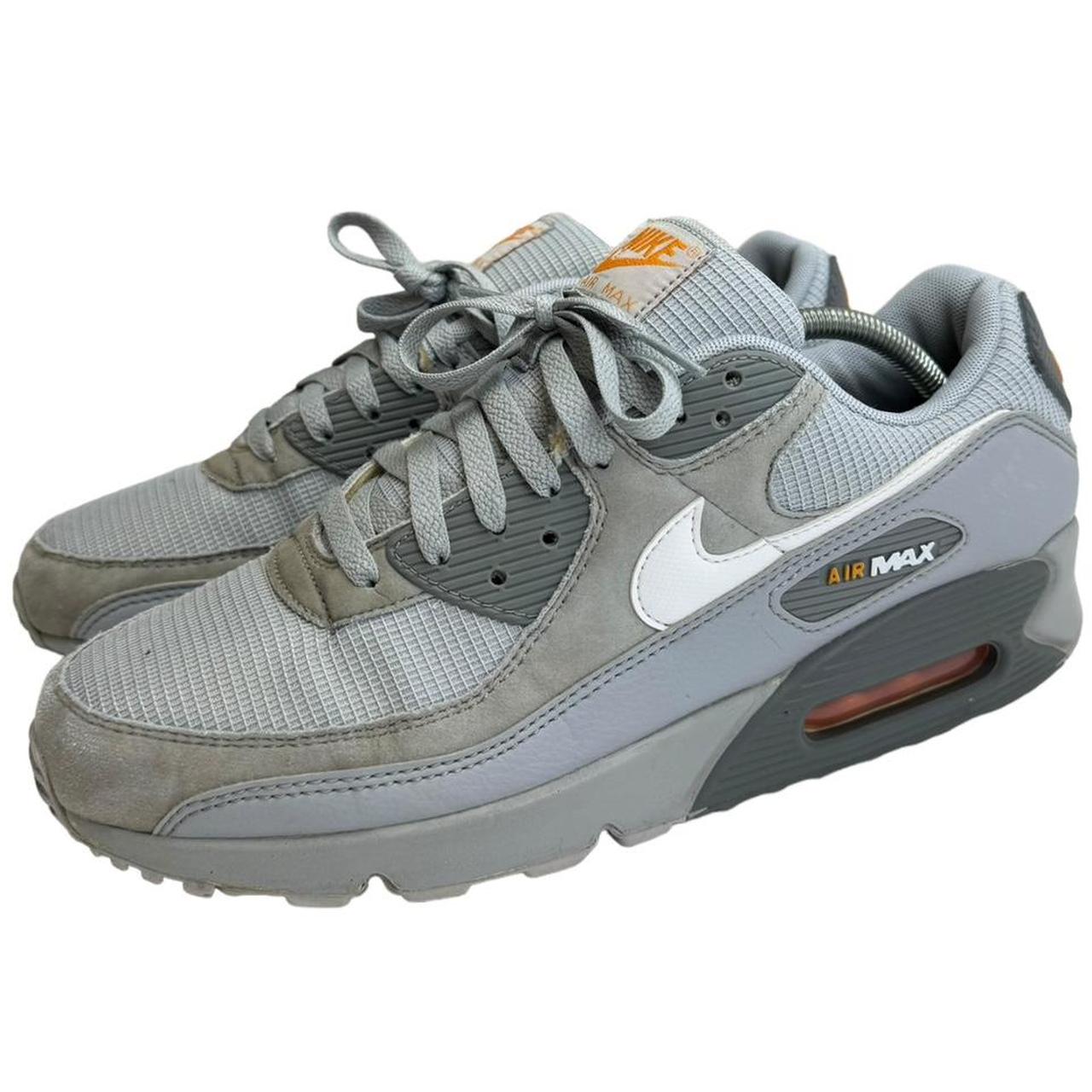mens nike air max 90 grey and orange
