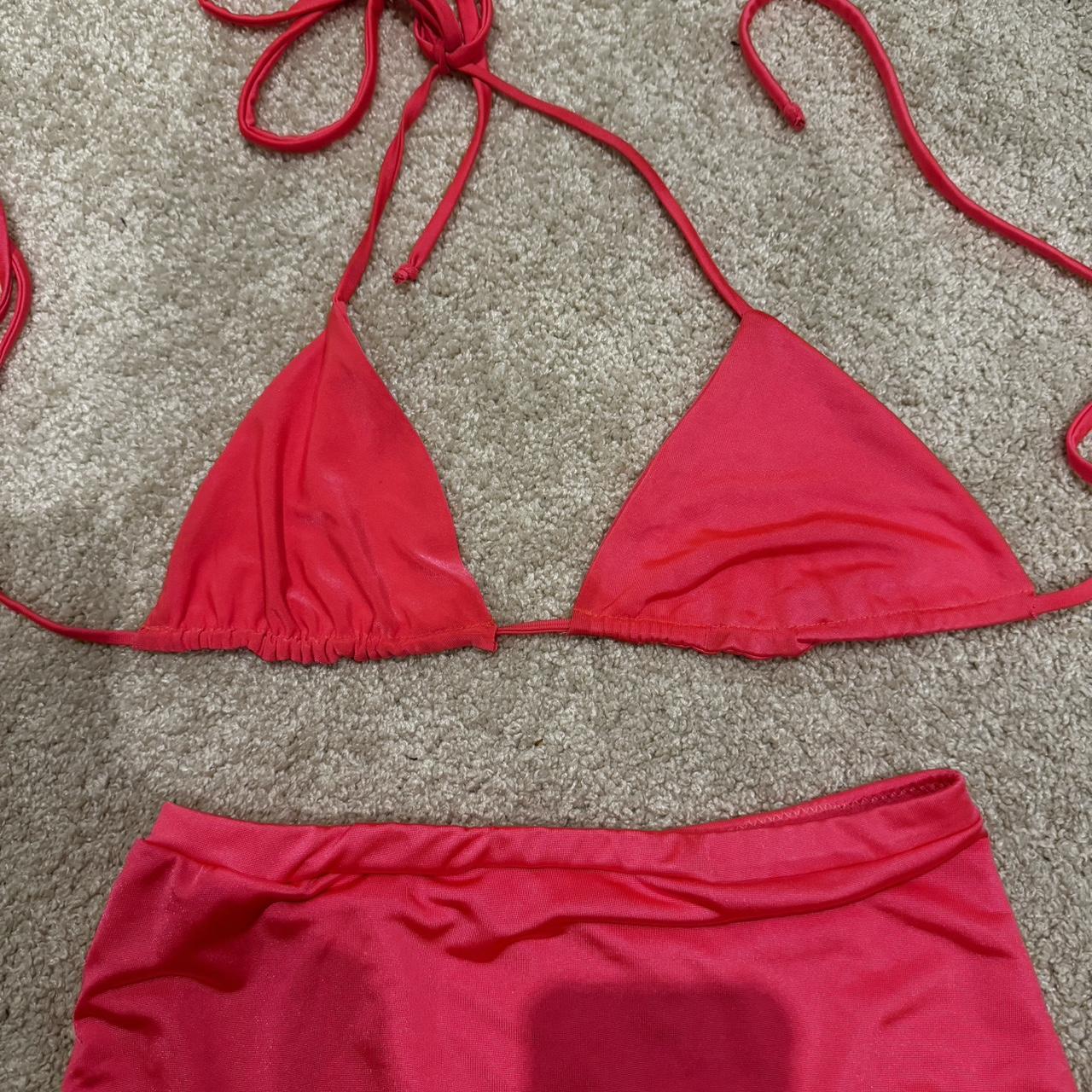 Pink festival/rave set size 6, would fit 4-8. Bought... - Depop