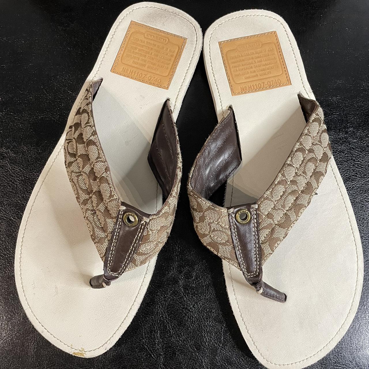 Coach flip discount flops size 10