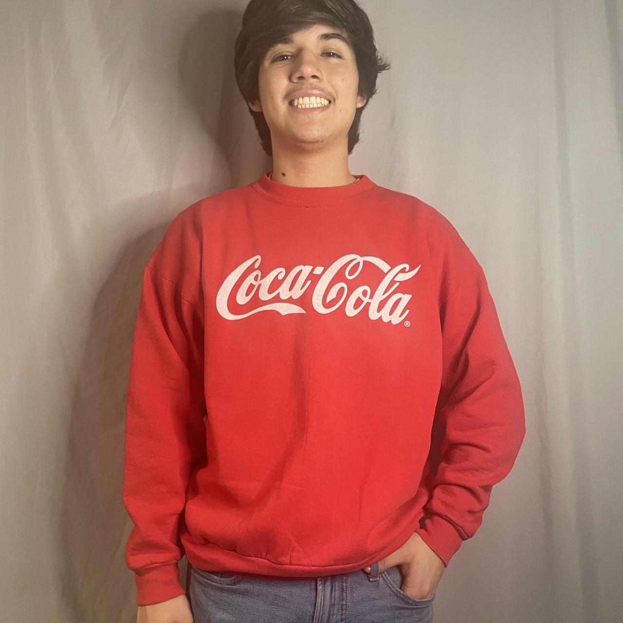 Coca cola sweatshirt on sale mens