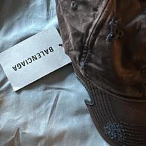 BALENCIAGA DISTRESSED SPORTY B SUNFADED HAT BRAND