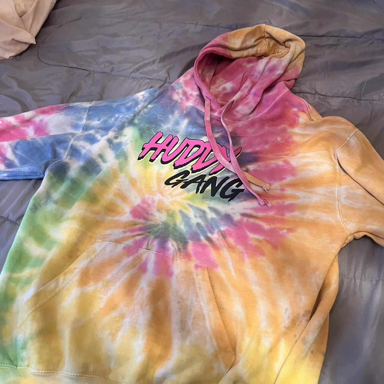 Huddy gang tie online dye hoodie