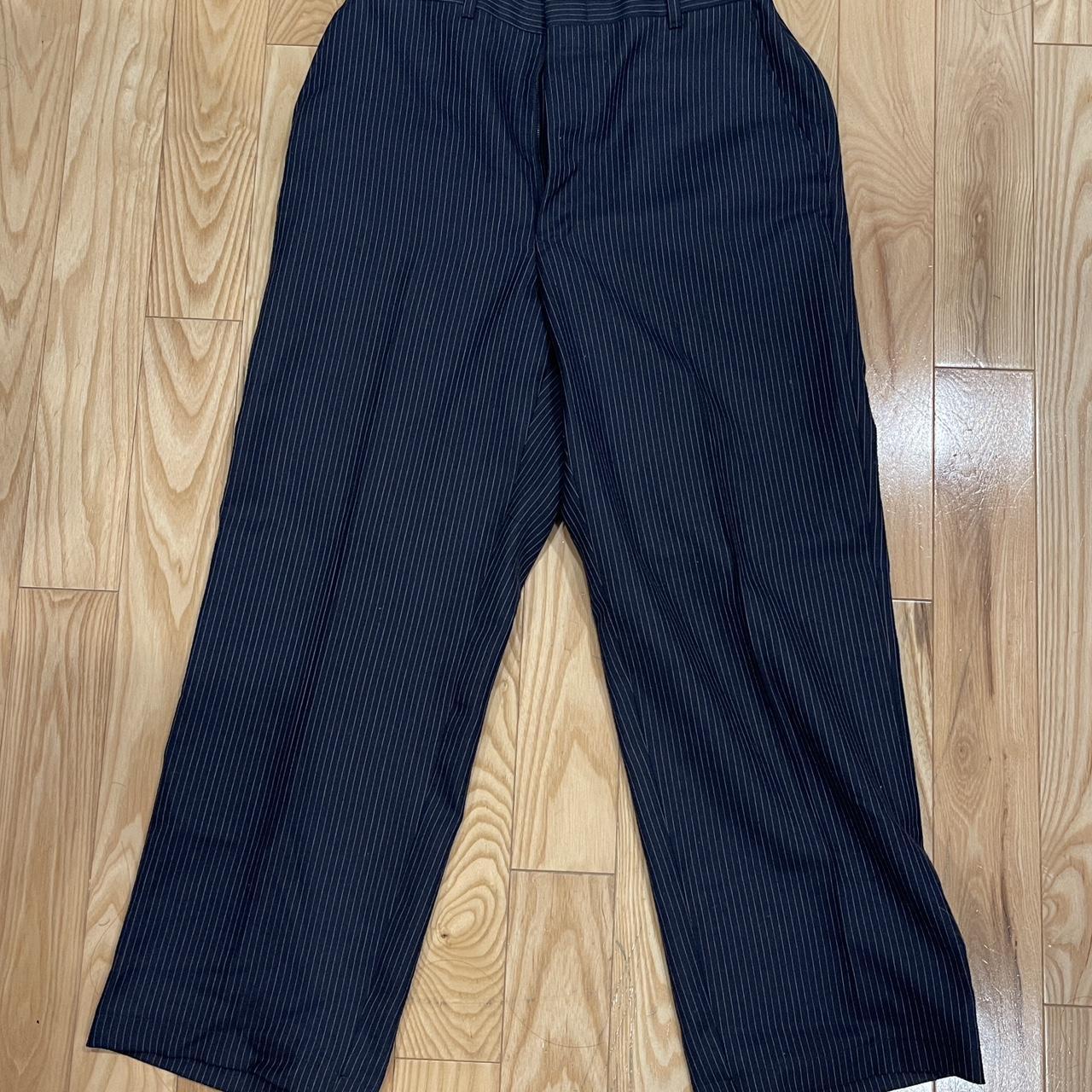 brand new thrifted pinstripe trousers!!! NOT... - Depop