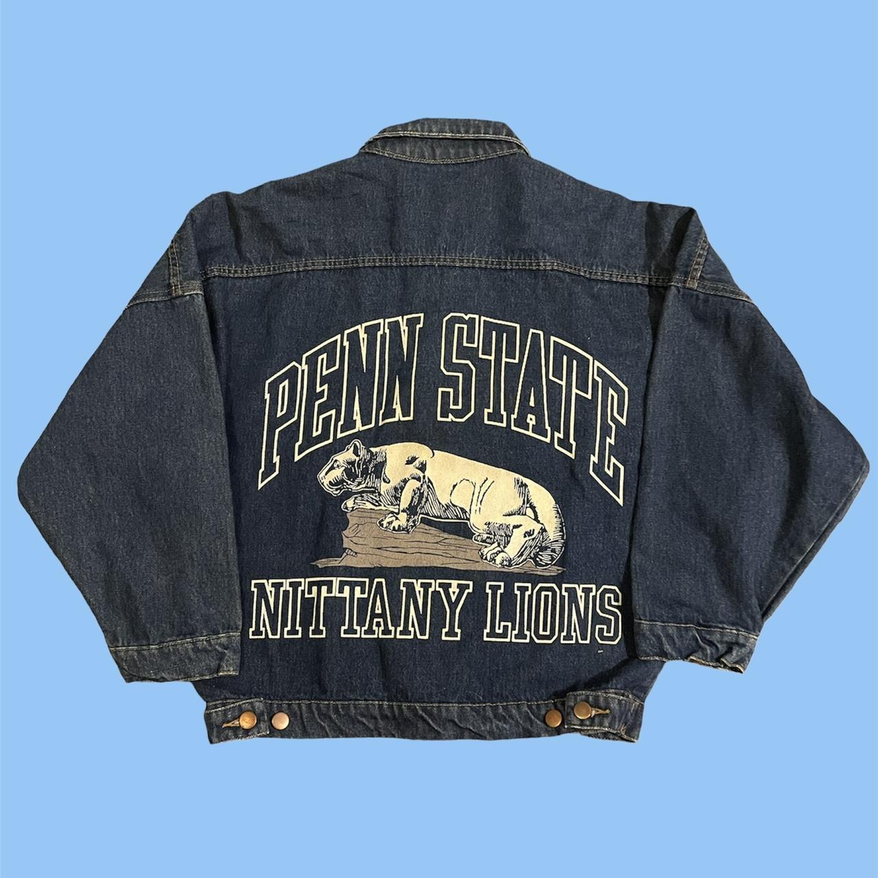 Penn State Denim Jacket Great design on the. Depop