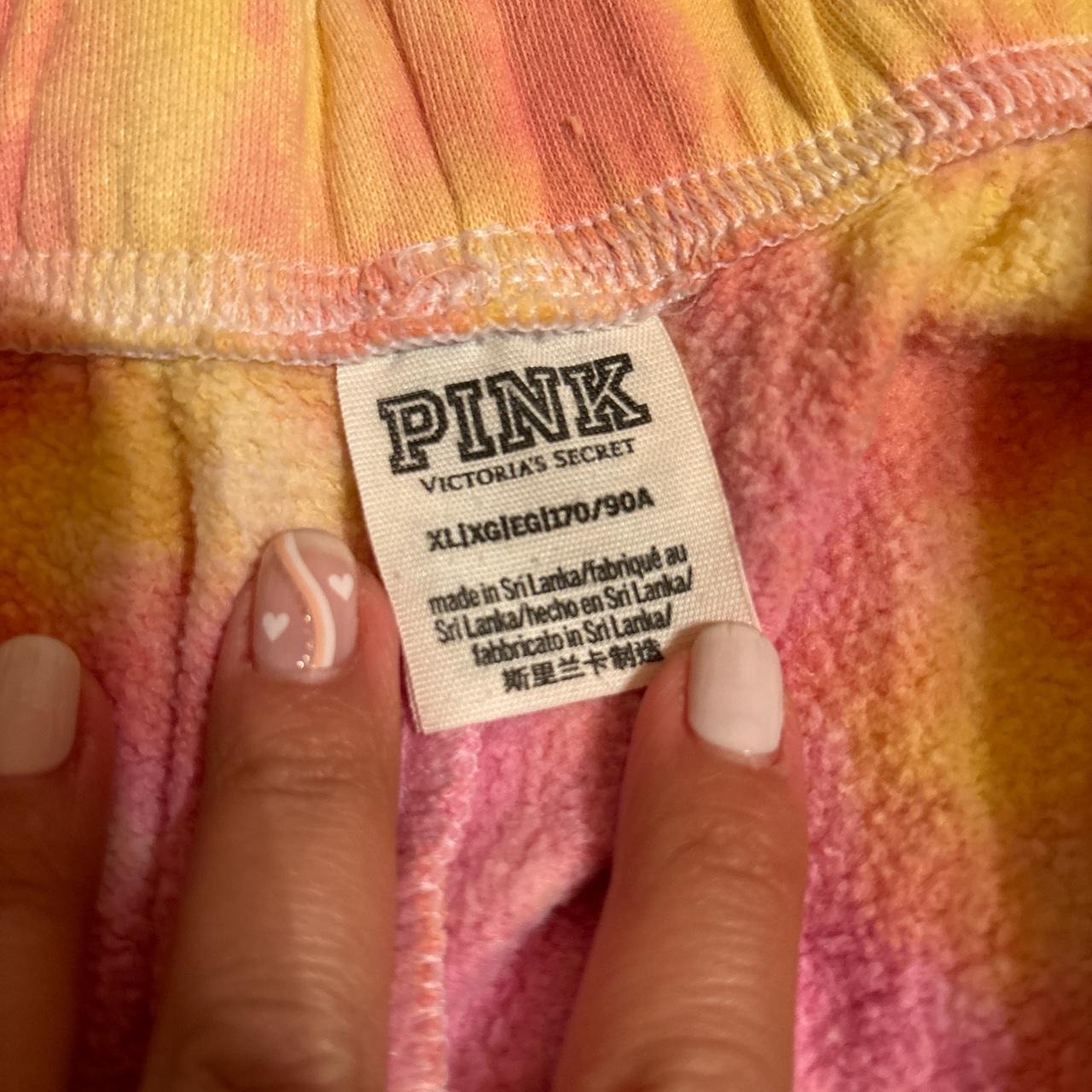 Victoria's Secret PINK tie dye orange and pink - Depop
