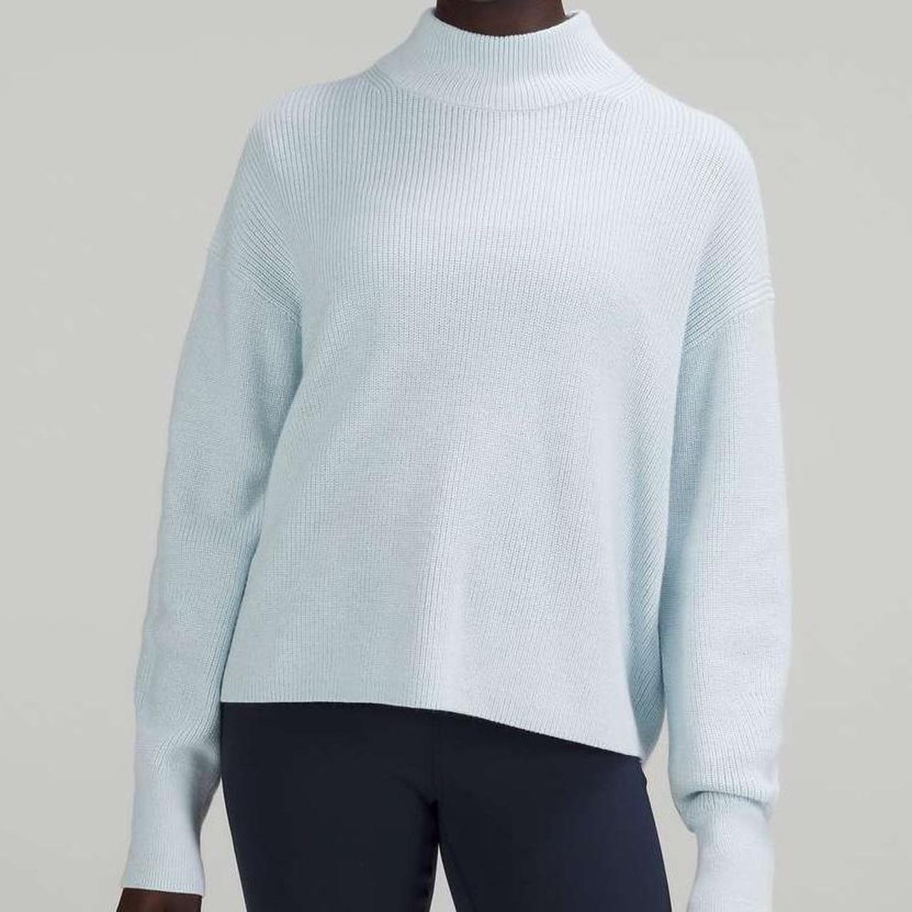 Lululemon Women's Blue Merino Wool-Blend Depop