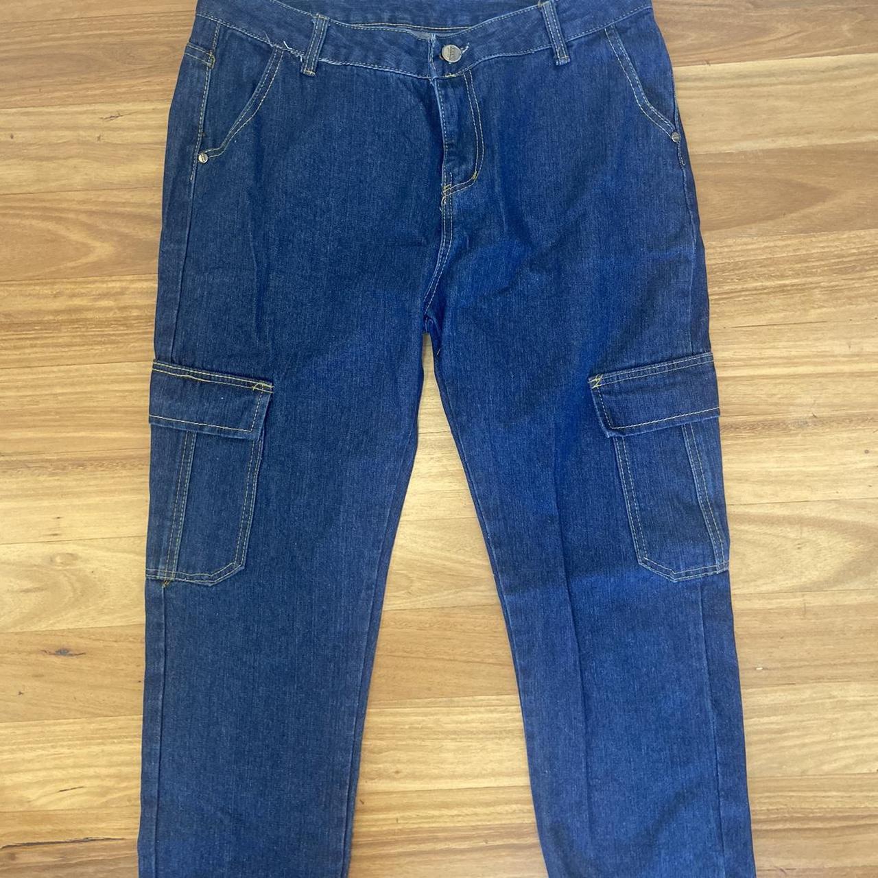 Vintage cargo pants jeans carpenter style - Size-... - Depop