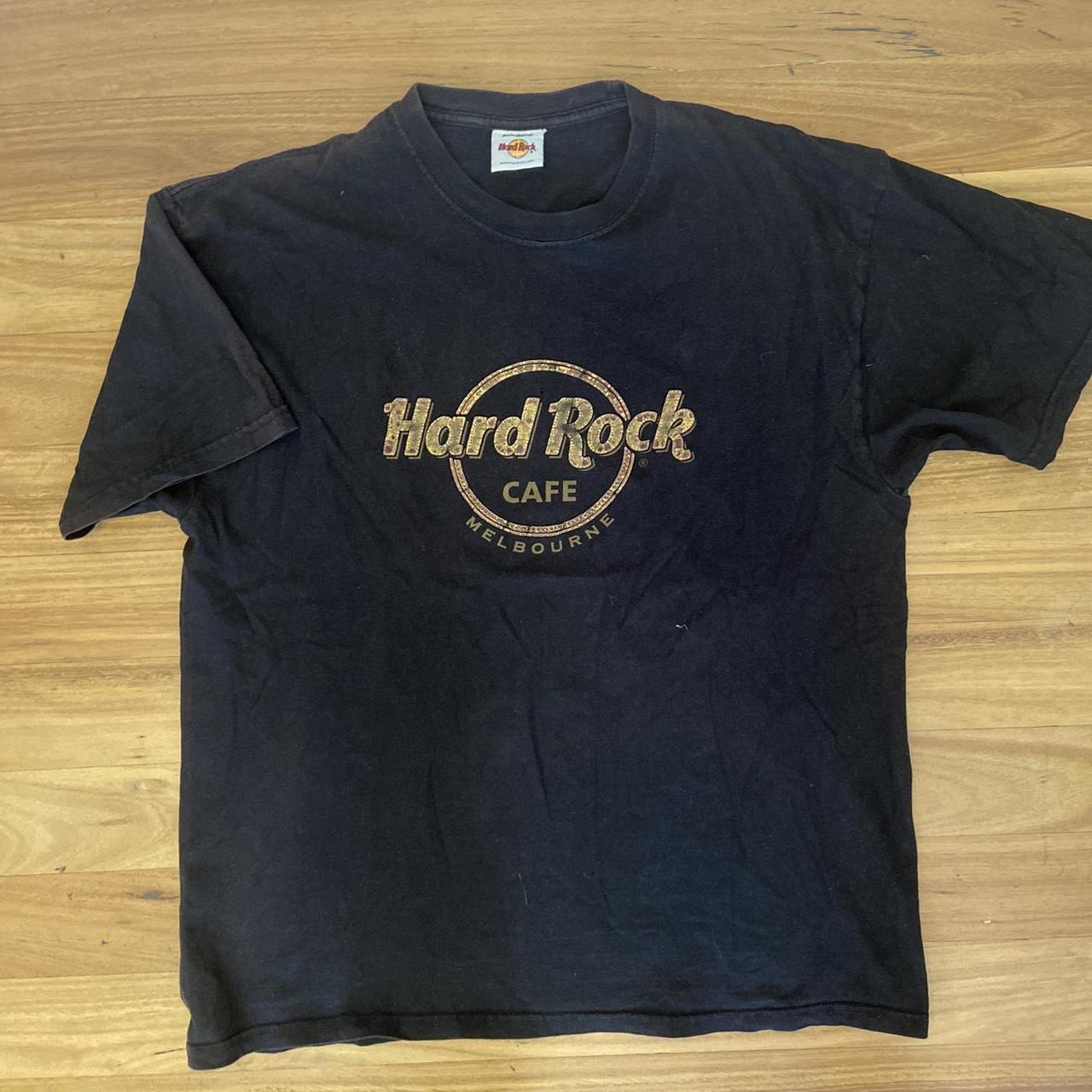 Vintage Hard Rock Cafe Melbourne black t shirt... - Depop