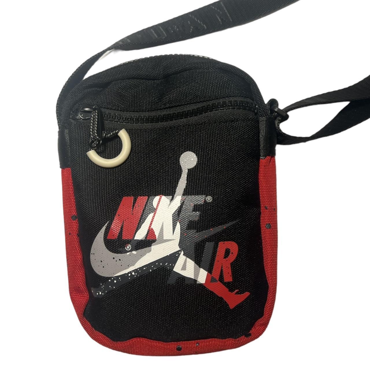 Jordan Men's Red and Black Bag Depop