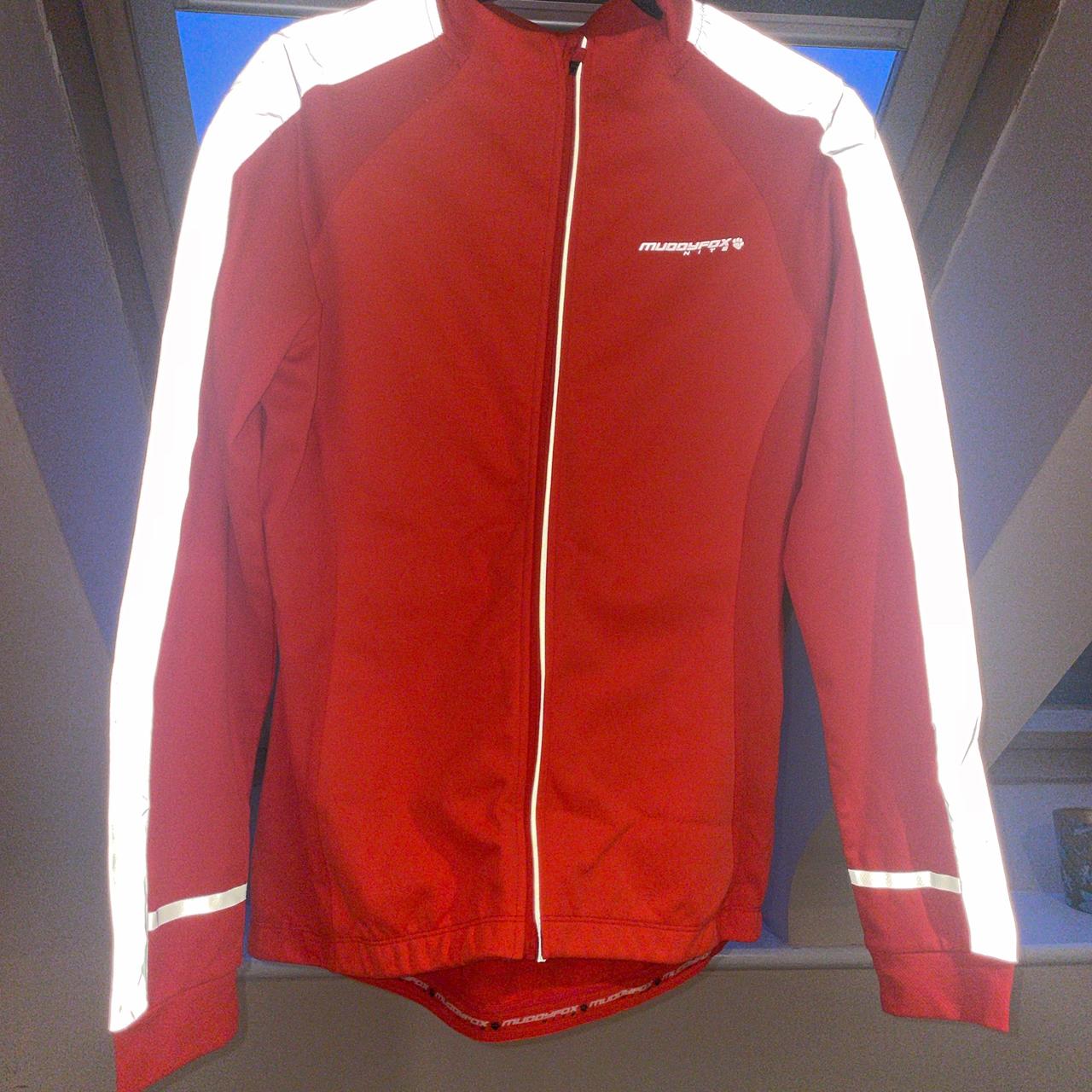 Muddyfox Nite Cycling zip jacket Bright orange and