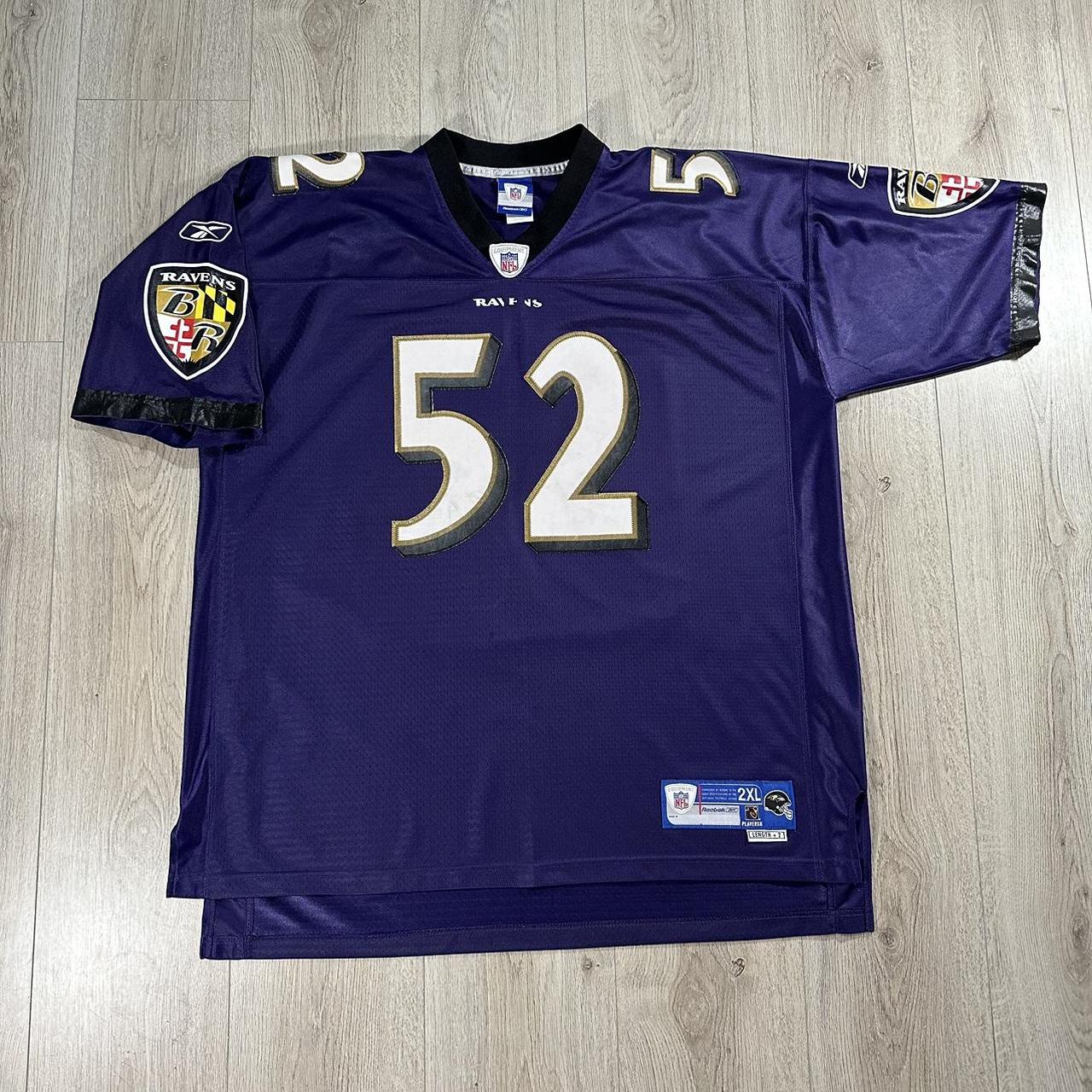 Vintage Baltimore Ravens 52 Ray Lewis Reebok NFL - Depop