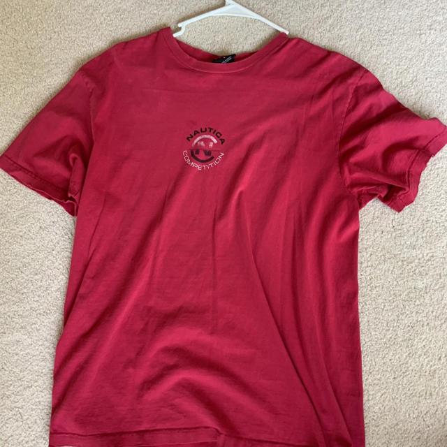 Vintage Nautica competition red graphic T. Beautiful
