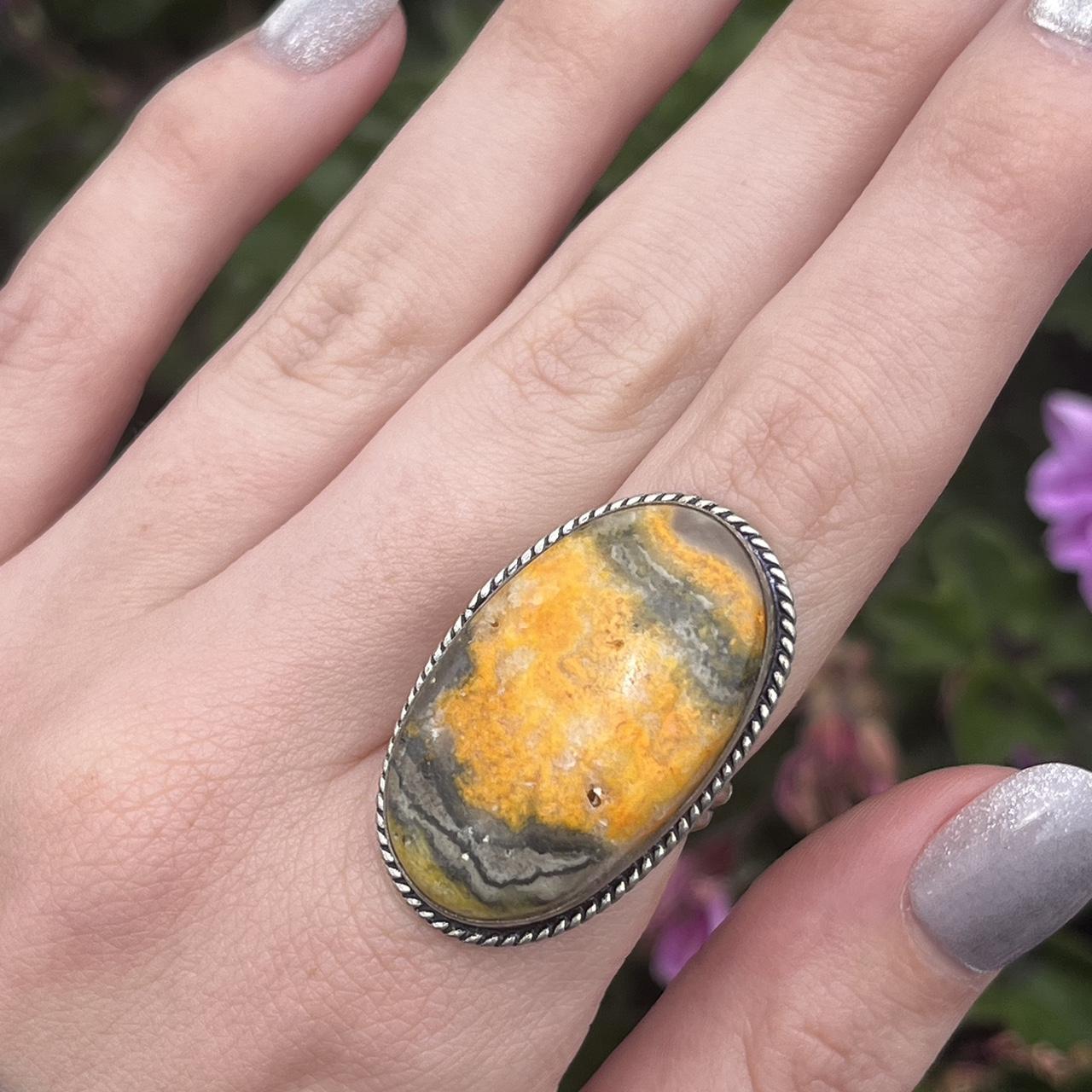 Bumble Bee Jasper Ring cheapest