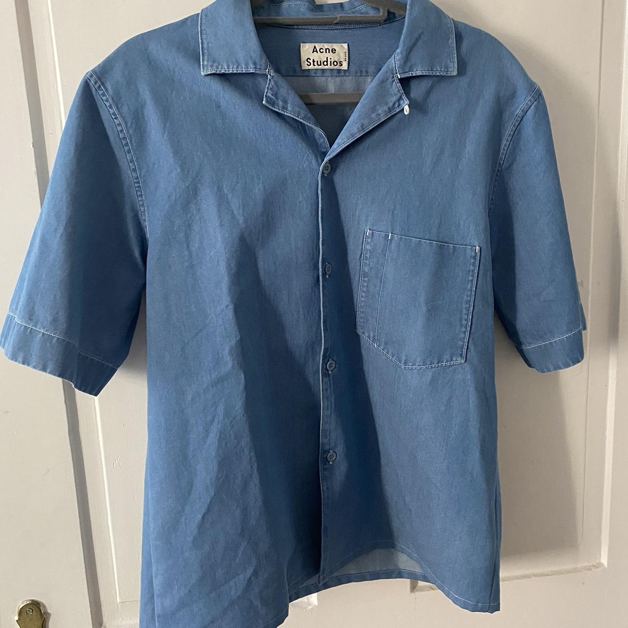 Acne Studios Blue shirt size 48 - Depop