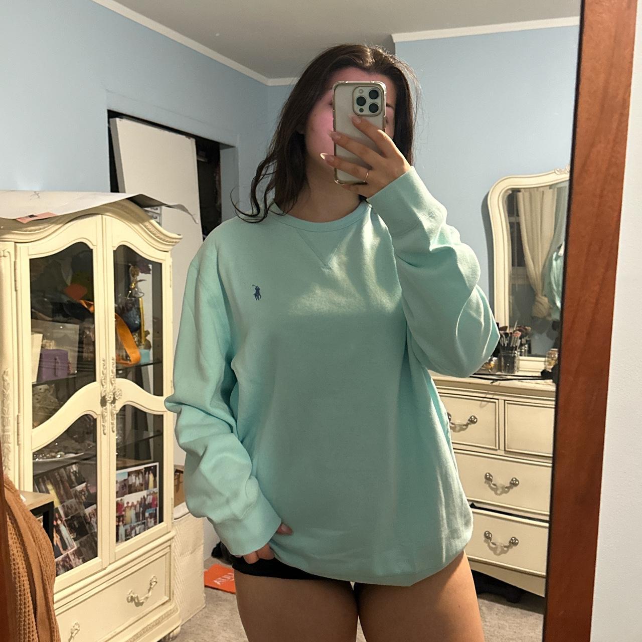 Polo ralph lauren mint oversized pullover crewneck. Depop