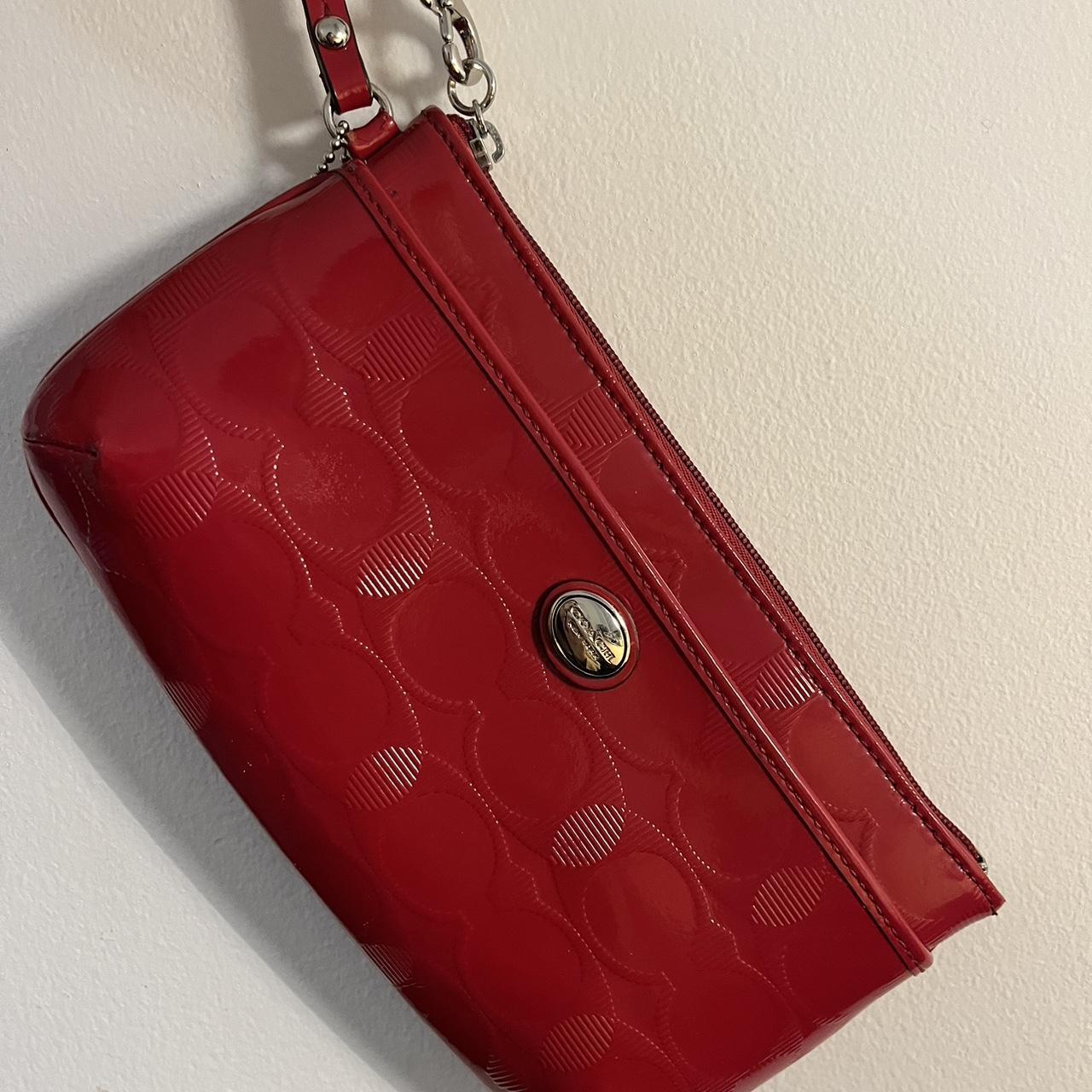 COACH 7740 HAMPTON CANVAS Leather TOTE shopper bag BEIGE RED purse –  Psychotic Leopard