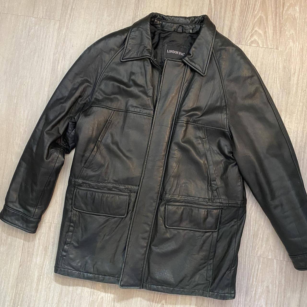 London fog men's leather jacket sale