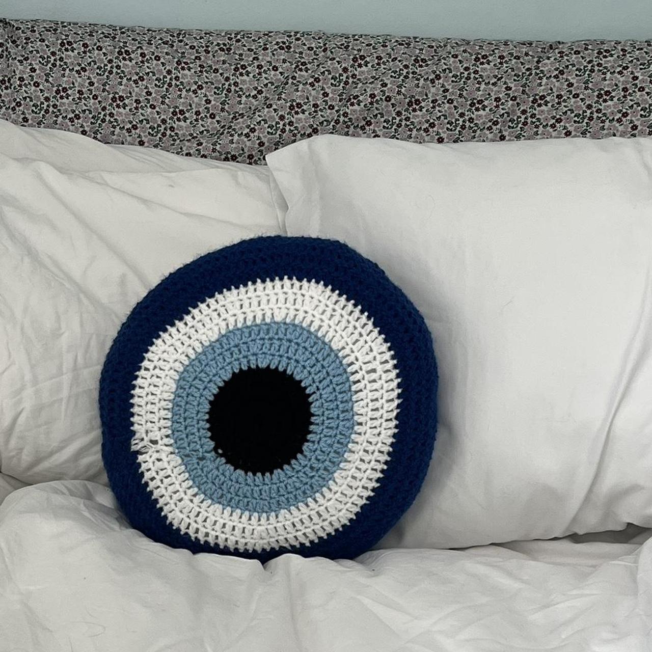 Evil eye hotsell crochet pillow