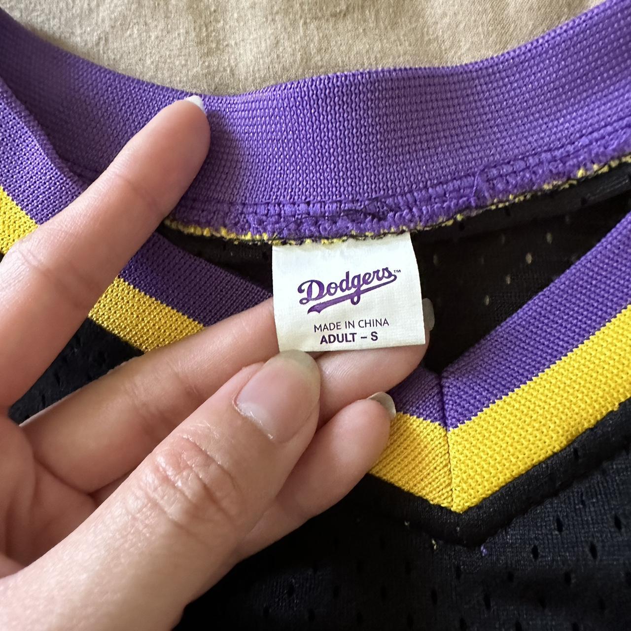 dodgers jersey w/ lakers colors unofficial bought - Depop