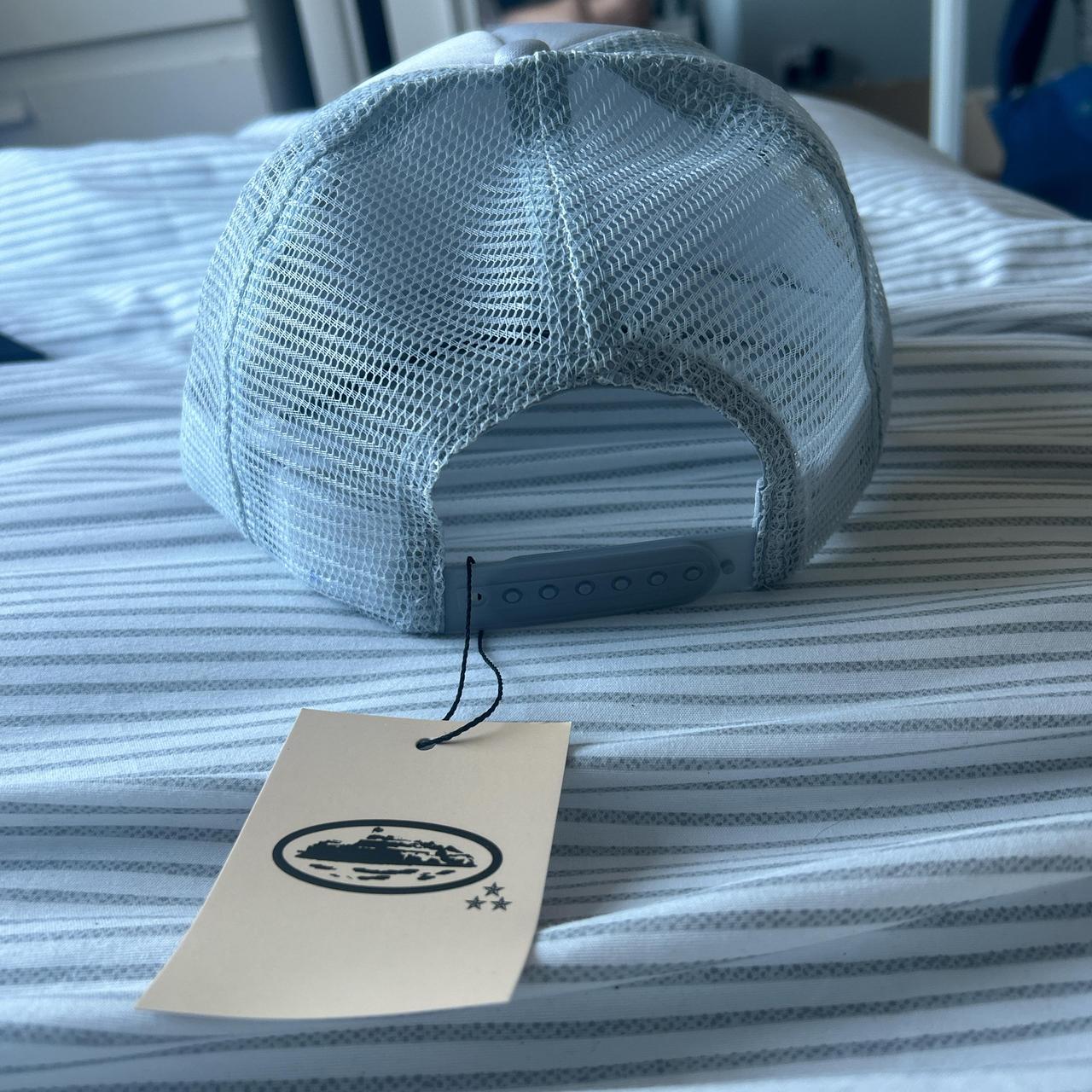 Corteiz grey red wing trucker cap/hat New without | Depop