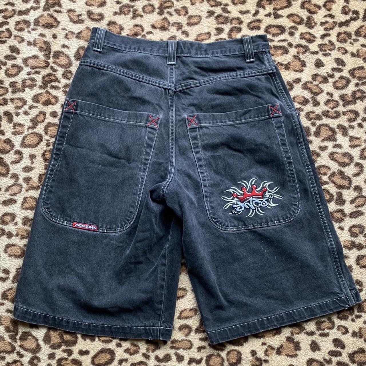 💂‍♀️time to sell my big baggy jnco shorts in black with... - Depop