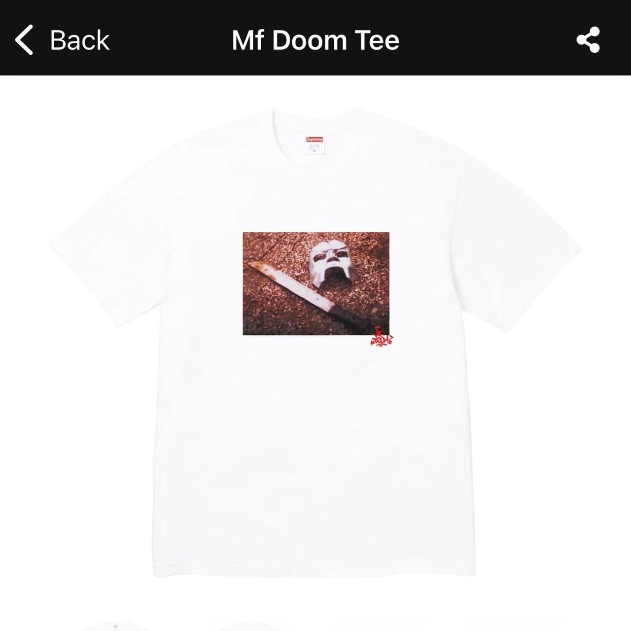 Supreme x MF Doom “doom” t-shirt FW23... - Depop