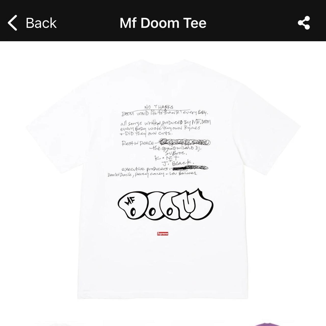 Supreme x MF Doom “doom”... - Depop