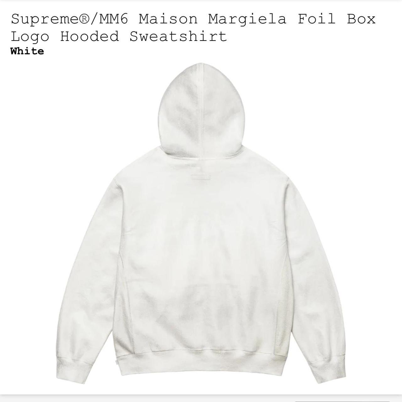 Supreme x MM6 Maison Margiela foil box logo hooded - Depop