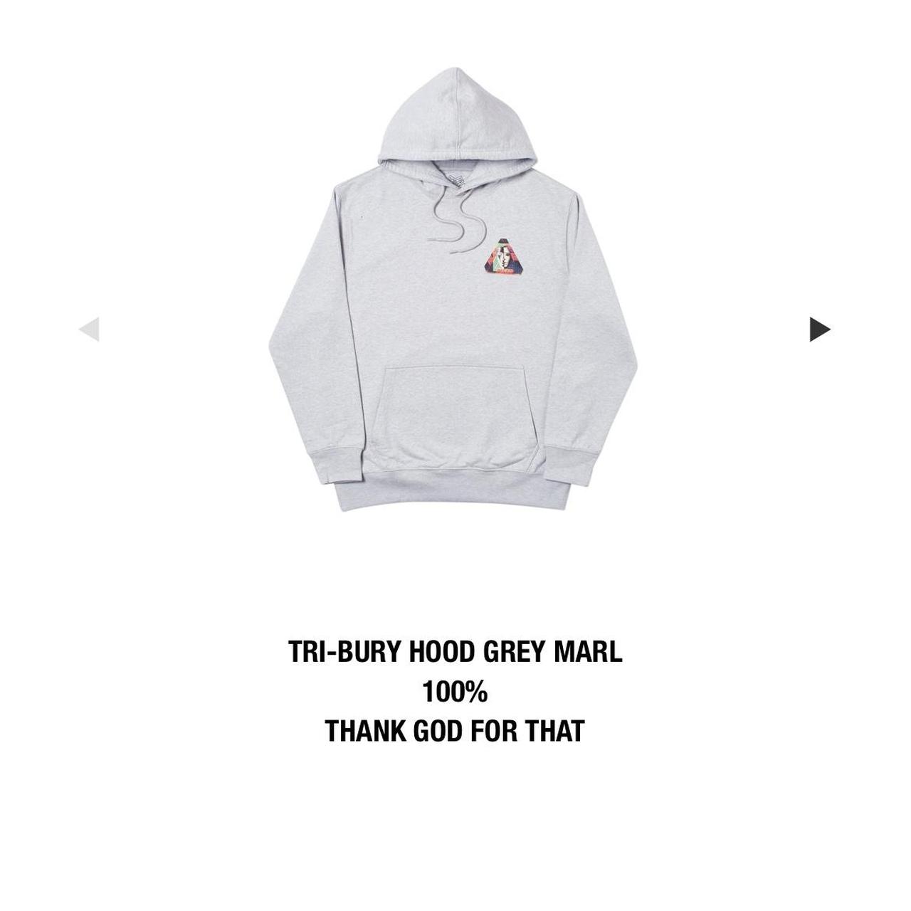 PALACE パーカー Lサイズ　グレー 中古・古着通販】PALACE (パレス) アーチロゴジップパーカー グレー