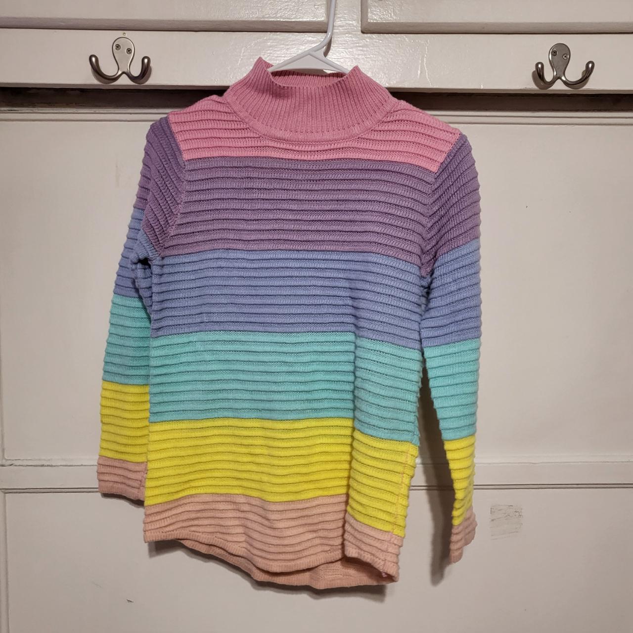 Pastel rainbow turtleneck best sale