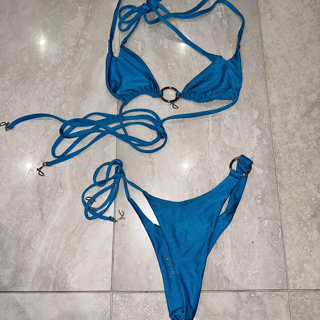 Alessi swim bikini set Blue Size s #bikini #swim... - Depop