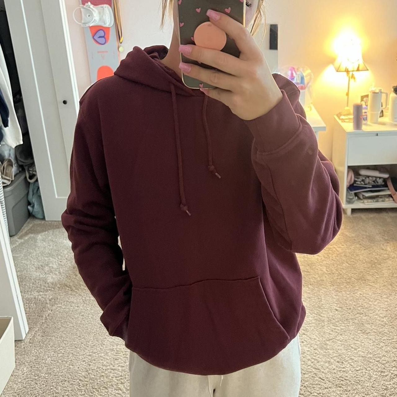 Hoodie maroon polos online