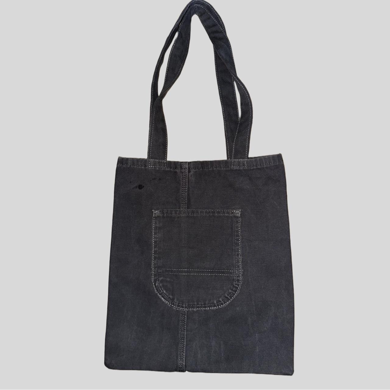 Handmade Dickies Denim Tote Bag Gray doublesided... Depop