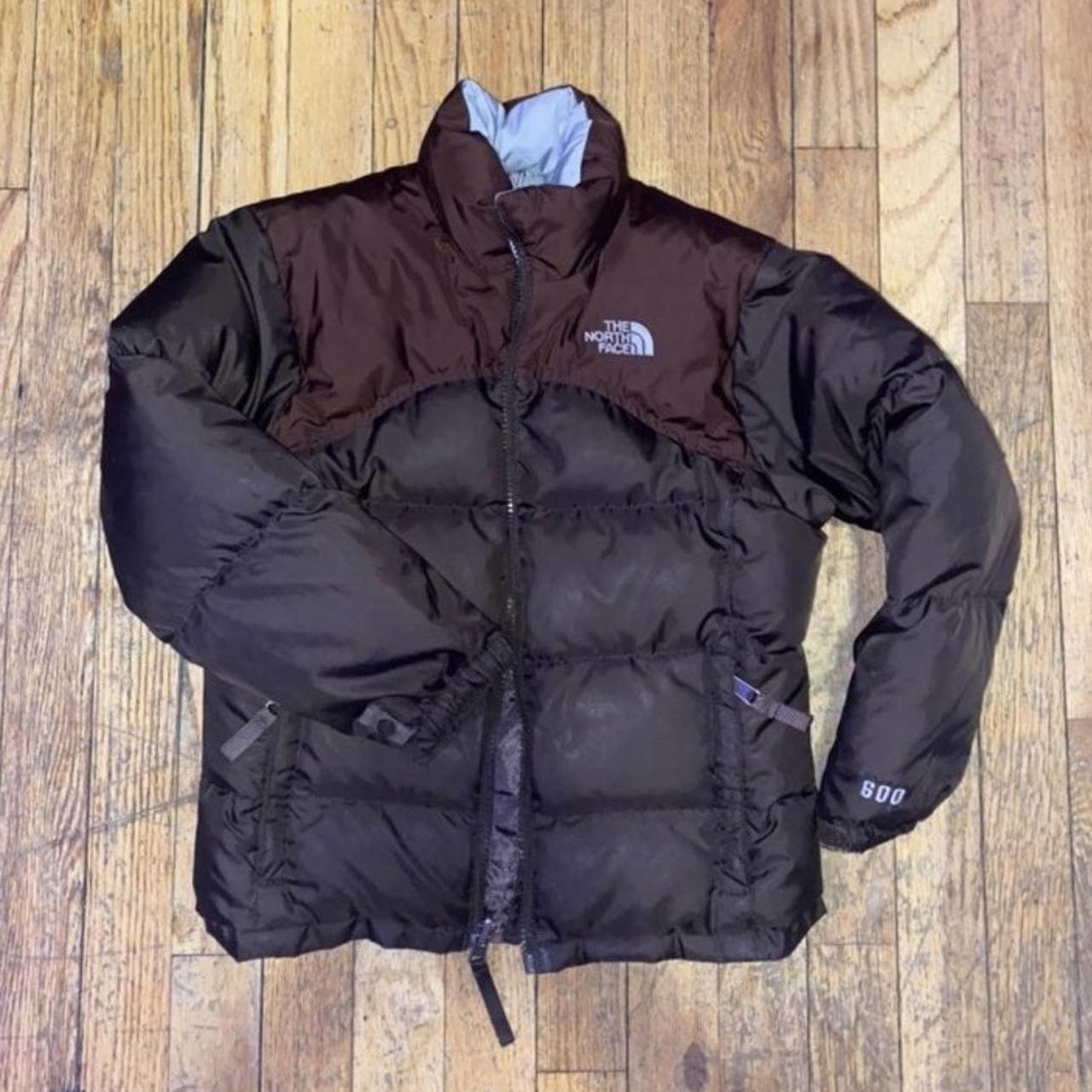 Rare brown north face puffer 600 Worn like twice... - Depop